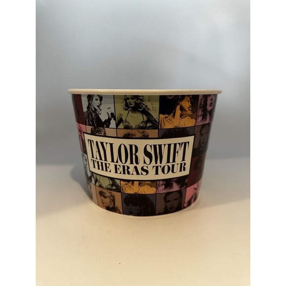 Taylor Swift The Eras Tour Movie Popcorn Bucket Plastic 7" Top Diameter - Picture 1 of 2
